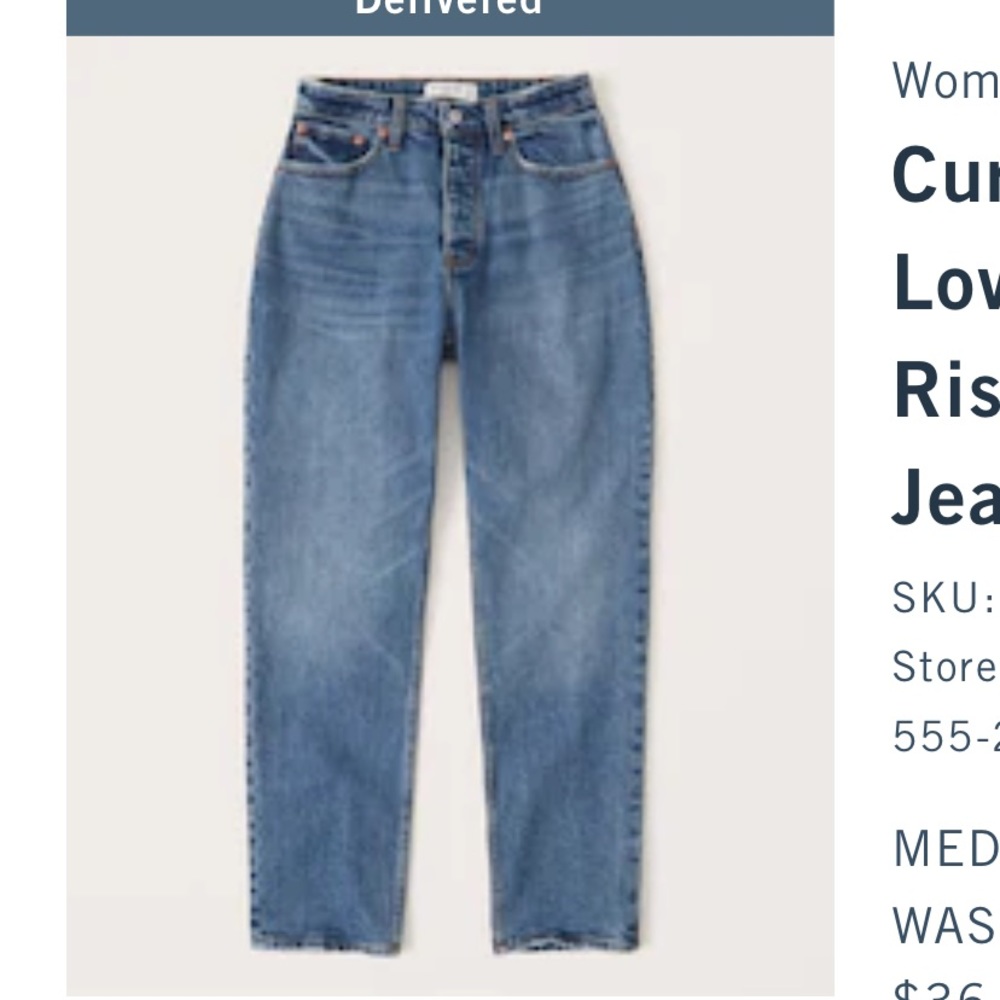 A&F high rise dad jeans | size 8R